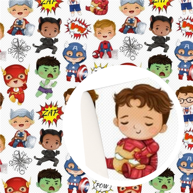 Mini Super Heroes Printed Vinyl - Original - Tamztin Crafts